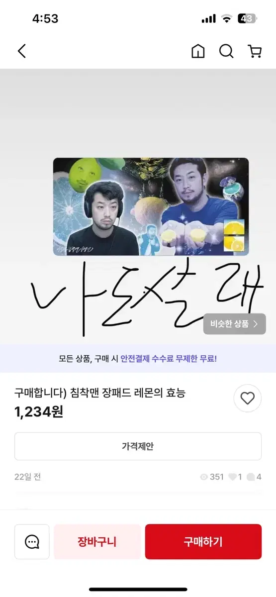 침착맨 레몬의효능 장패드